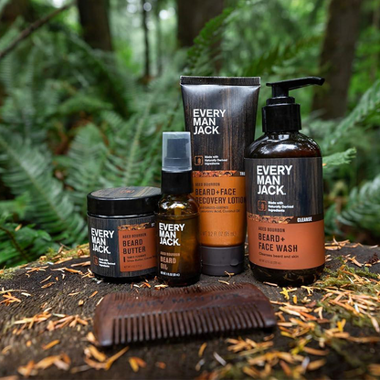 Every Man Jack Aged Bourbon Beard Care Set | Complete Grooming Kit