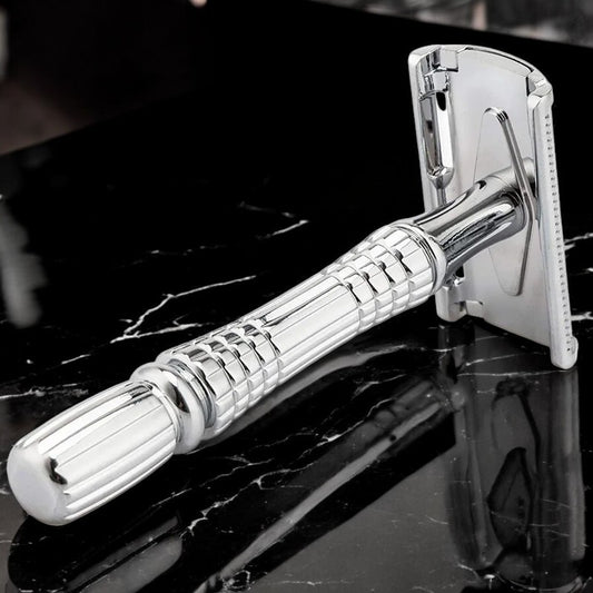 Heritage Double Edge Safety Razor | Platinum Blade & Travel Case