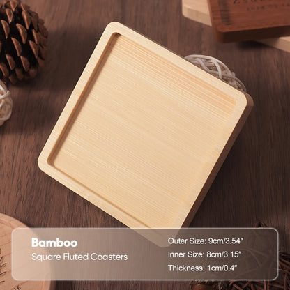 Solid Walnut Wood Coaster | Heat-Resistant Cup Mat