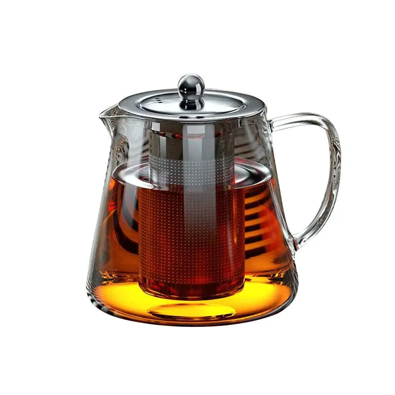 Heat-Resistant Glass Teapot | Stainless Steel Infuser | 500ML