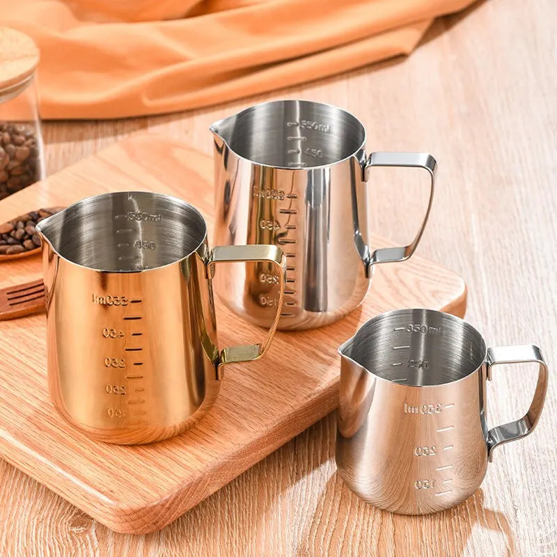 Stainless Steel Milk Frothing Pitcher | Barista Latte Jug