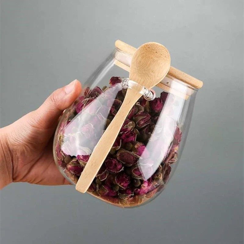 Glass Herbal Storage Jar | 350ML