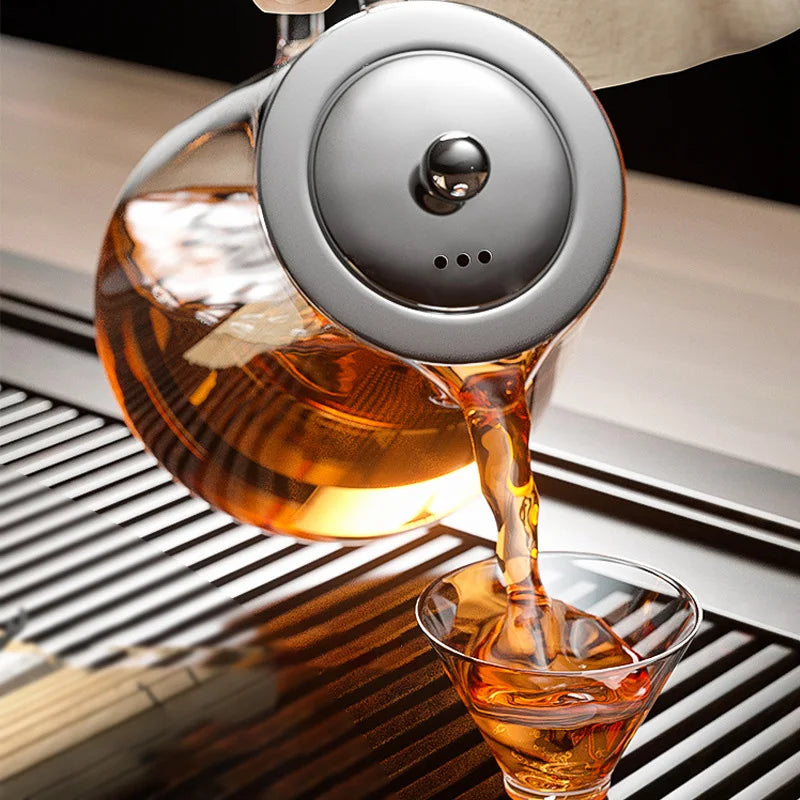 Heat-Resistant Glass Teapot | Stainless Steel Infuser | 500ML