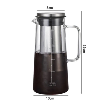 Cold Brew Coffee & Tea Maker | 1.0L Borosilicate Glass Carafe