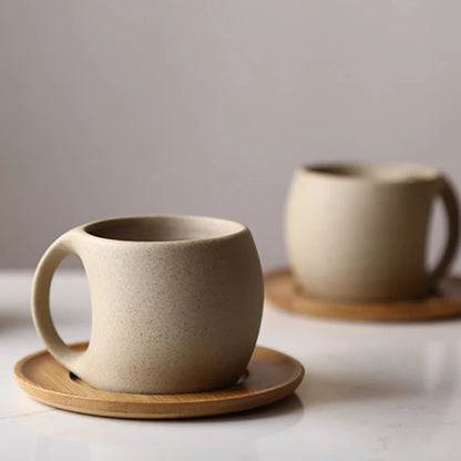 Classic Ceramic Coffee Cup & Saucer | 220ML