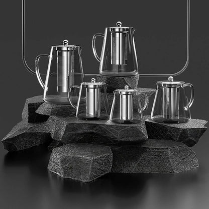 Heat-Resistant Glass Teapot | Stainless Steel Infuser | 500ML