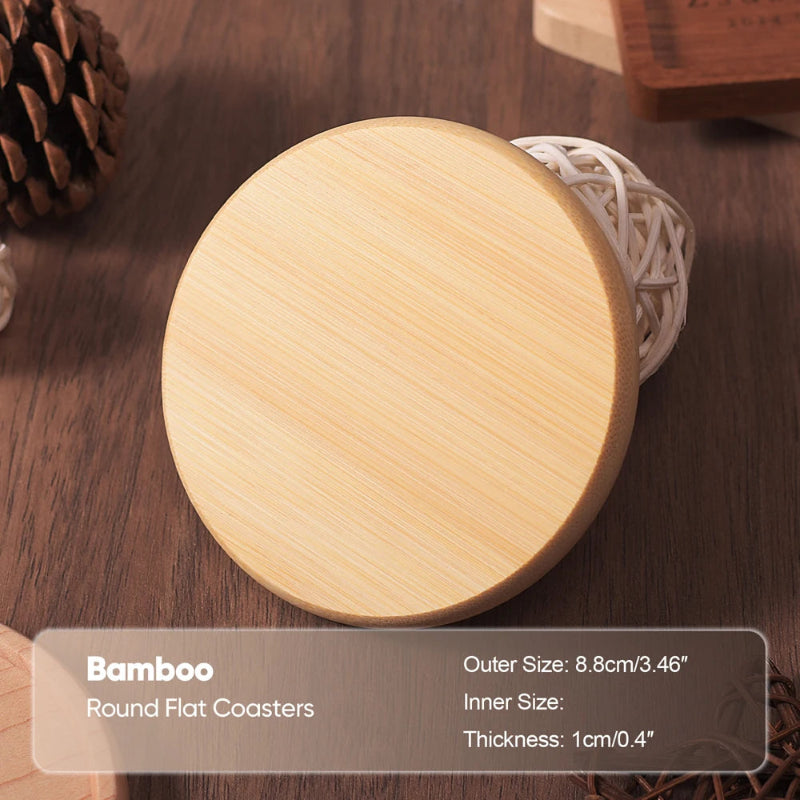 Solid Walnut Wood Coaster | Heat-Resistant Cup Mat