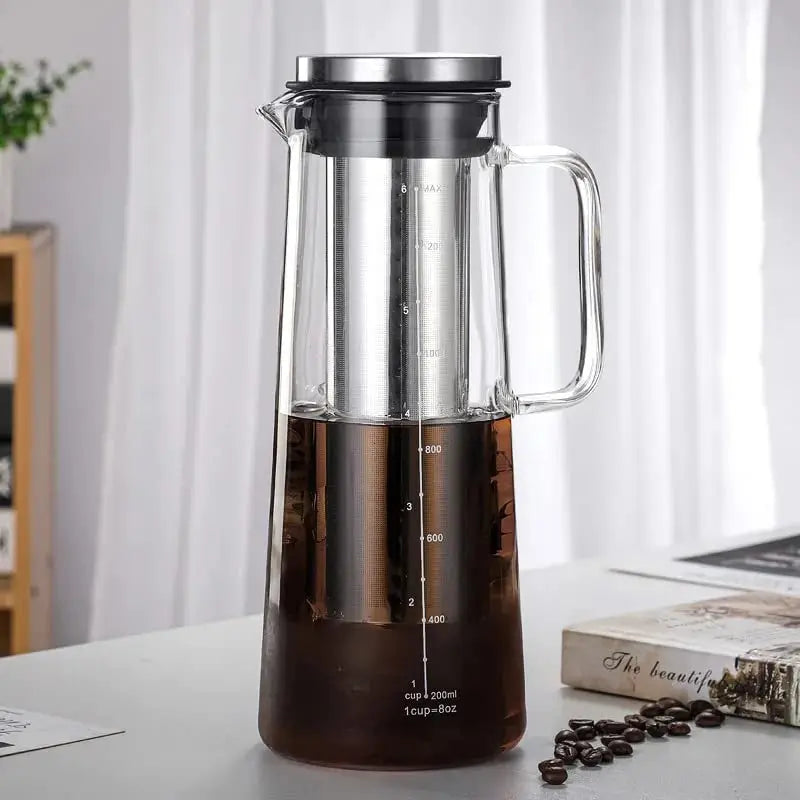 Cold Brew Coffee & Tea Maker | 1.0L Borosilicate Glass Carafe