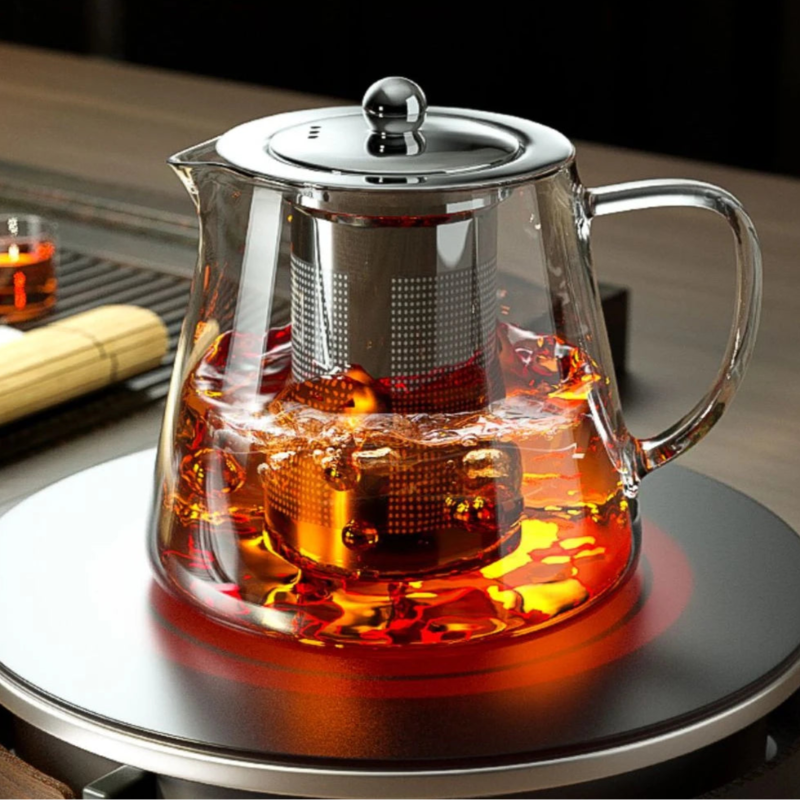 Heat-Resistant Glass Teapot | Stainless Steel Infuser | 500ML